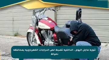 تنويه عاجل اليوم.. الداخلية تضبط لص الدراجات الكهربائية بمحافظة دمياط